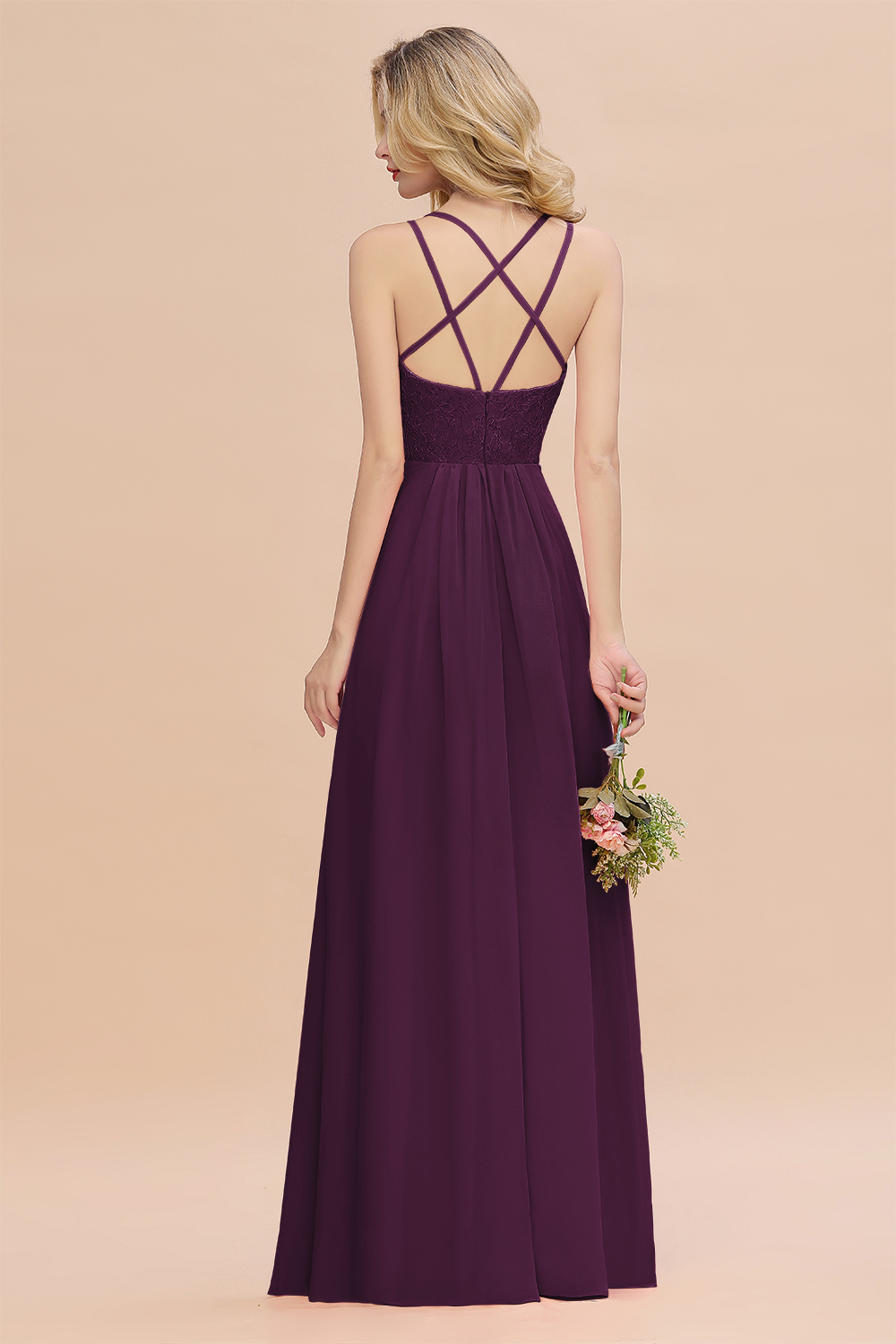 Sweetheart Aline Lace Party Dress Sleeveless Bridesmaid Dress with Side Slit