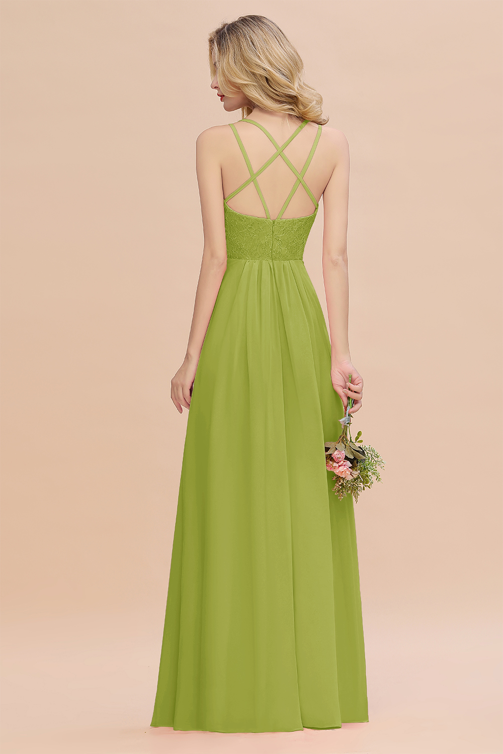 Sweetheart Aline Lace Party Dress Sleeveless Bridesmaid Dress with Side Slit