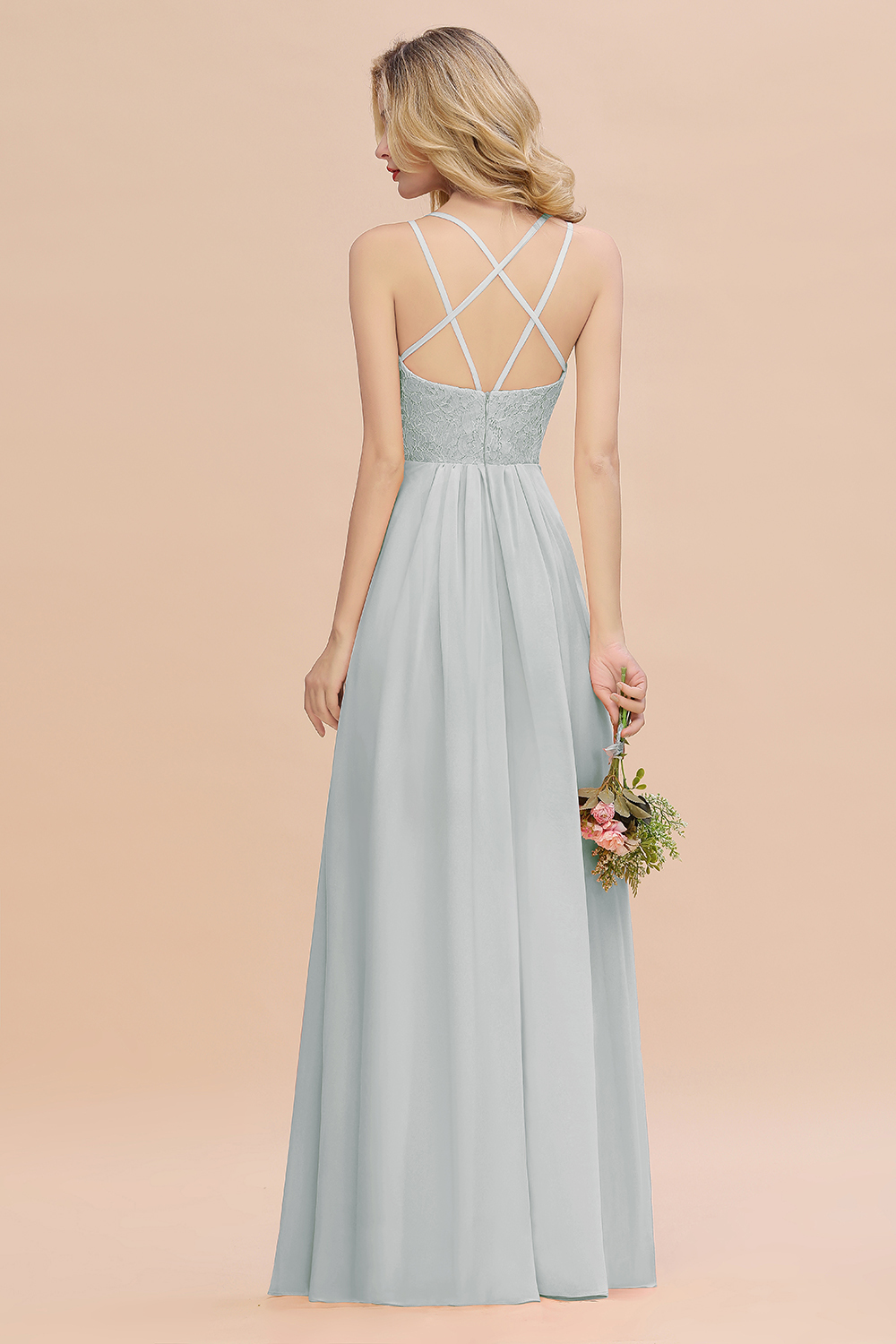 Sweetheart Aline Lace Party Dress Sleeveless Bridesmaid Dress with Side Slit