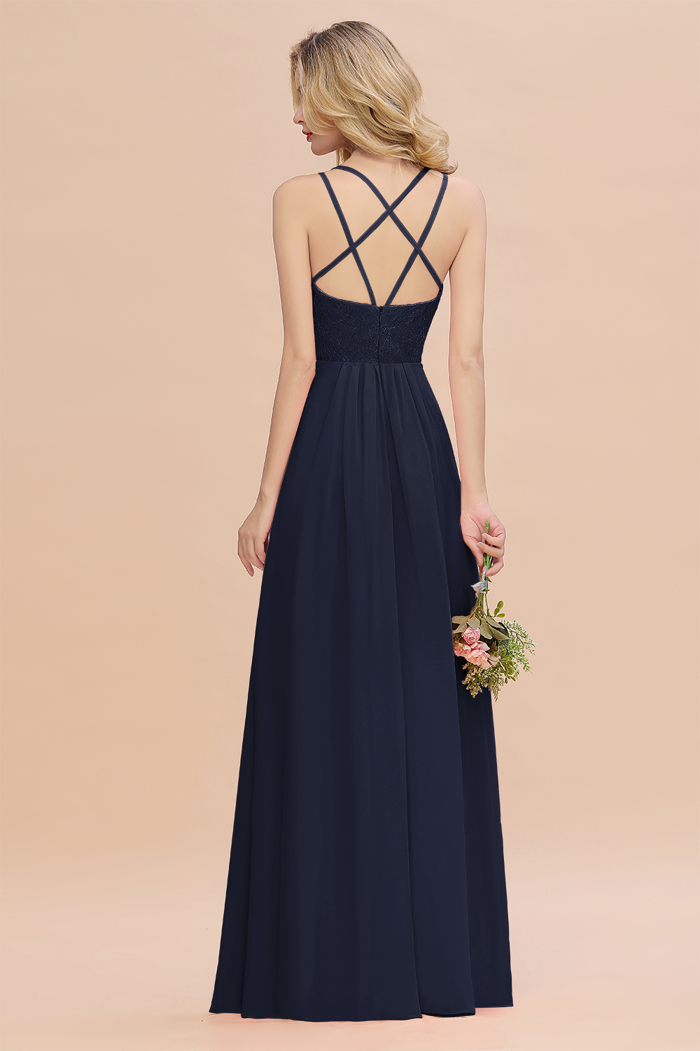 Sweetheart Aline Lace Party Dress Sleeveless Bridesmaid Dress with Side Slit