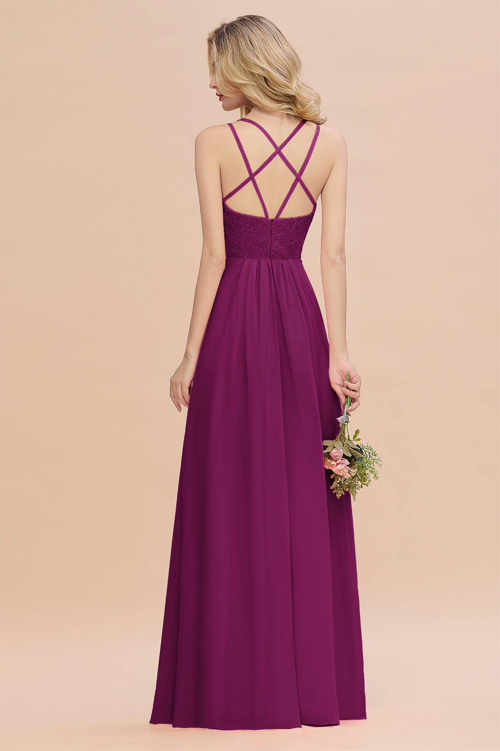 Sweetheart Aline Lace Party Dress Sleeveless Bridesmaid Dress with Side Slit