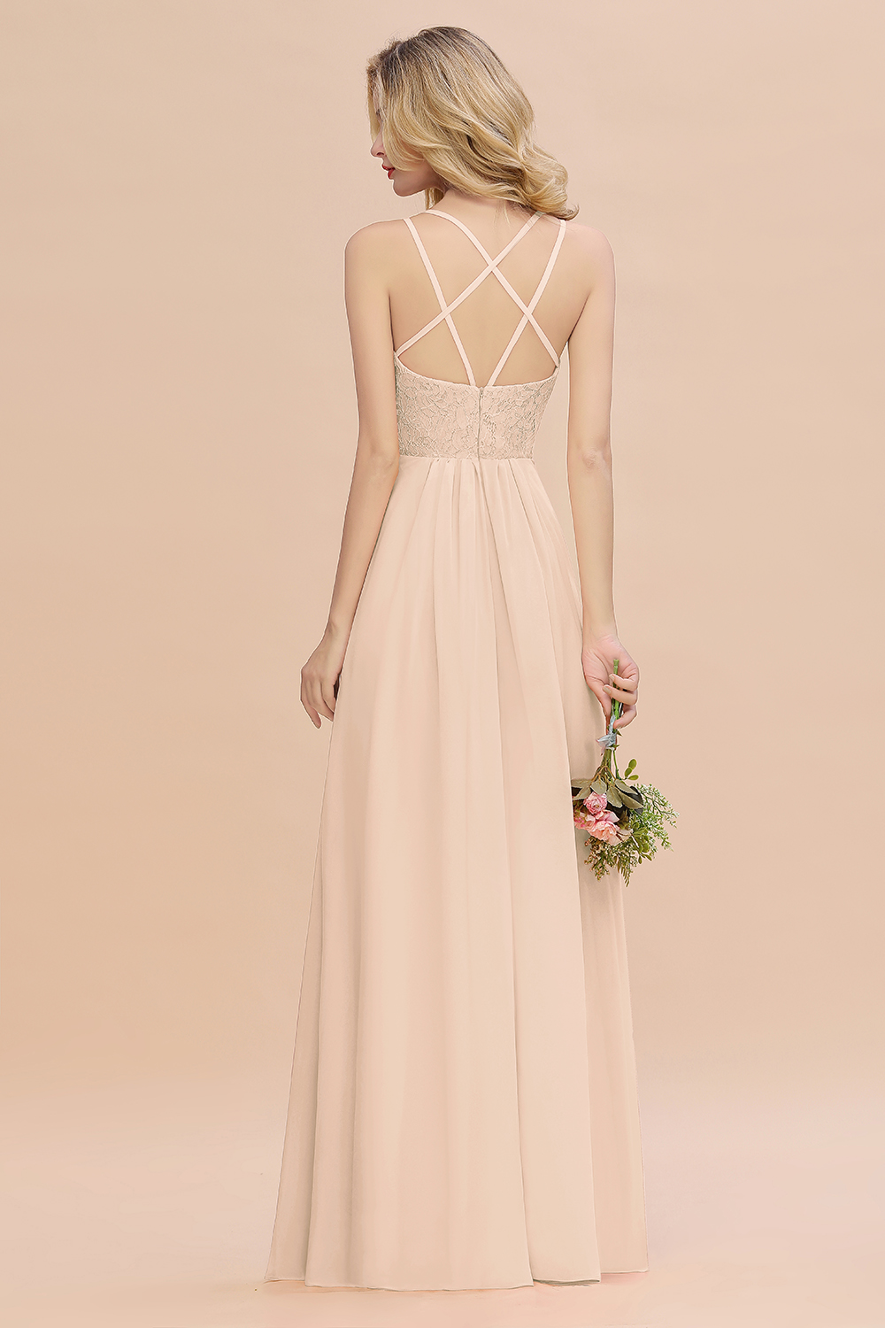 Sweetheart Aline Lace Party Dress Sleeveless Bridesmaid Dress with Side Slit