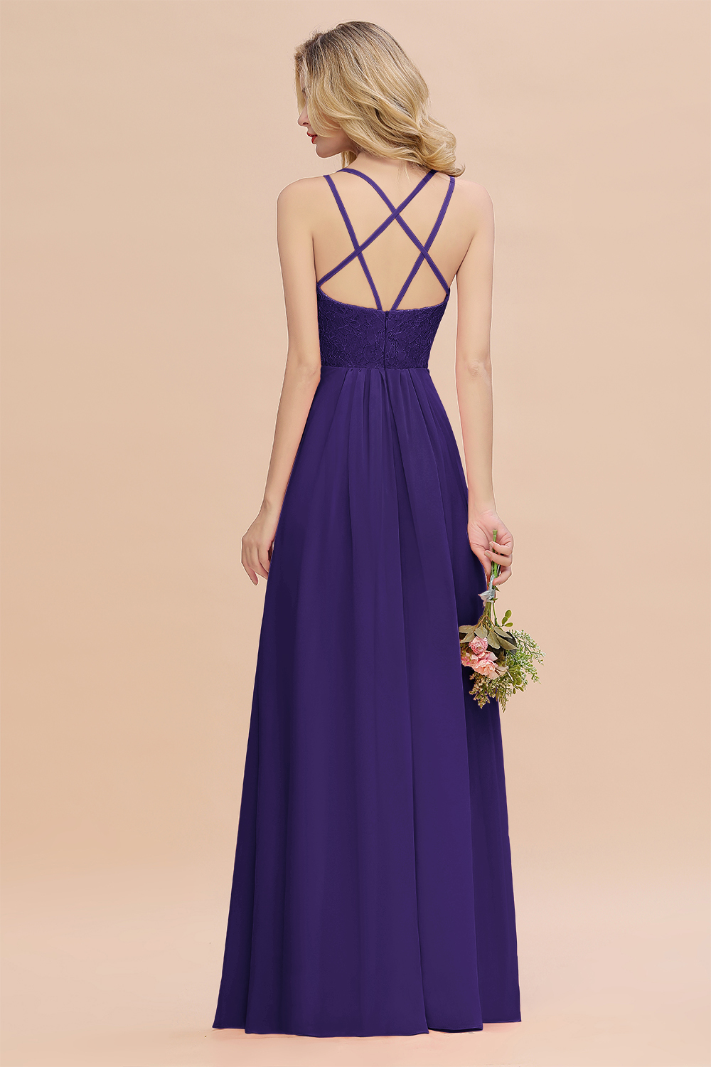 Sweetheart Aline Lace Party Dress Sleeveless Bridesmaid Dress with Side Slit