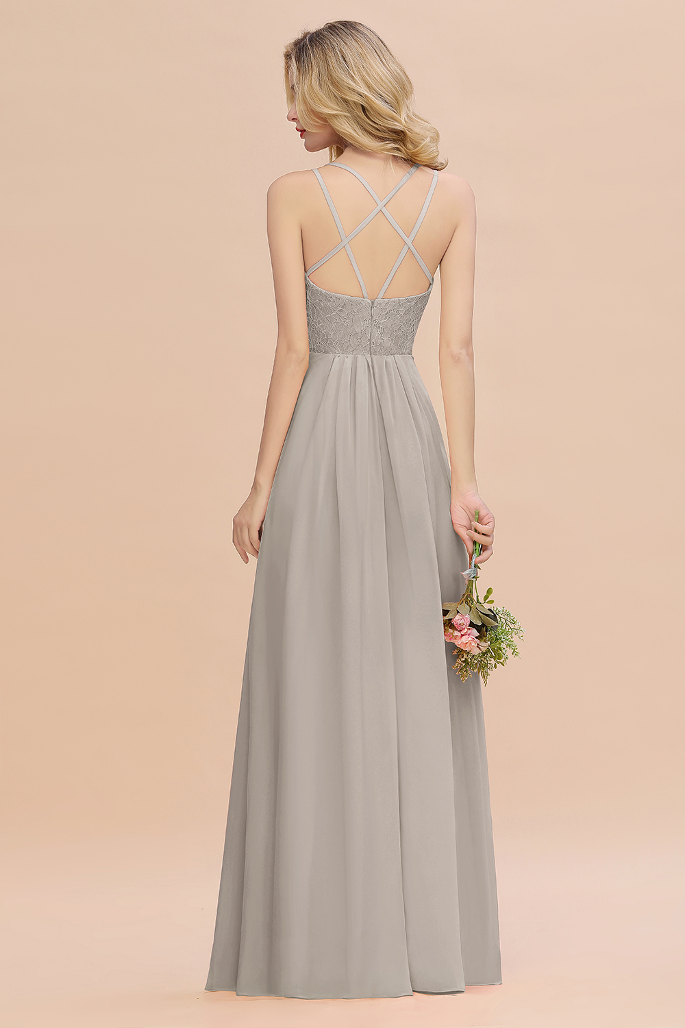 Sweetheart Aline Lace Party Dress Sleeveless Bridesmaid Dress with Side Slit