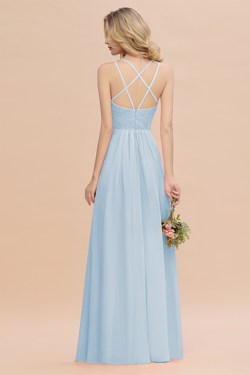 Sweetheart Aline Lace Party Dress Sleeveless Bridesmaid Dress with Side Slit