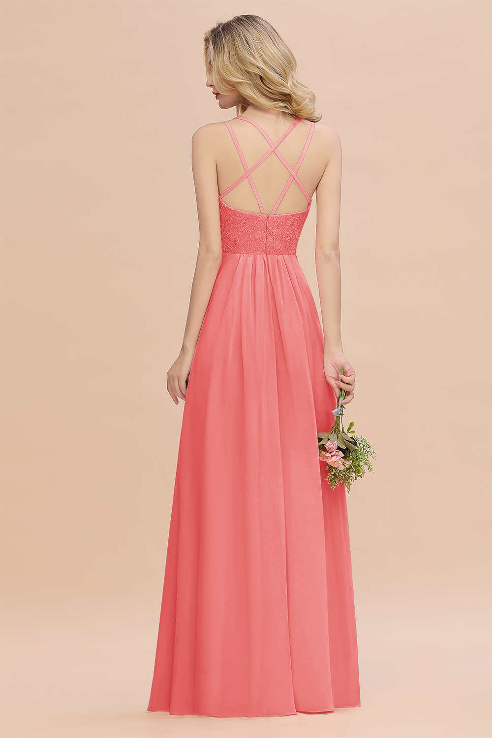 Sweetheart Aline Lace Party Dress Sleeveless Bridesmaid Dress with Side Slit