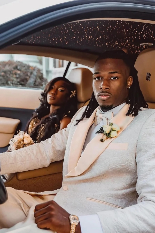 Charming V-neck Sequins Mermaid Prom Dress Long with Flowers