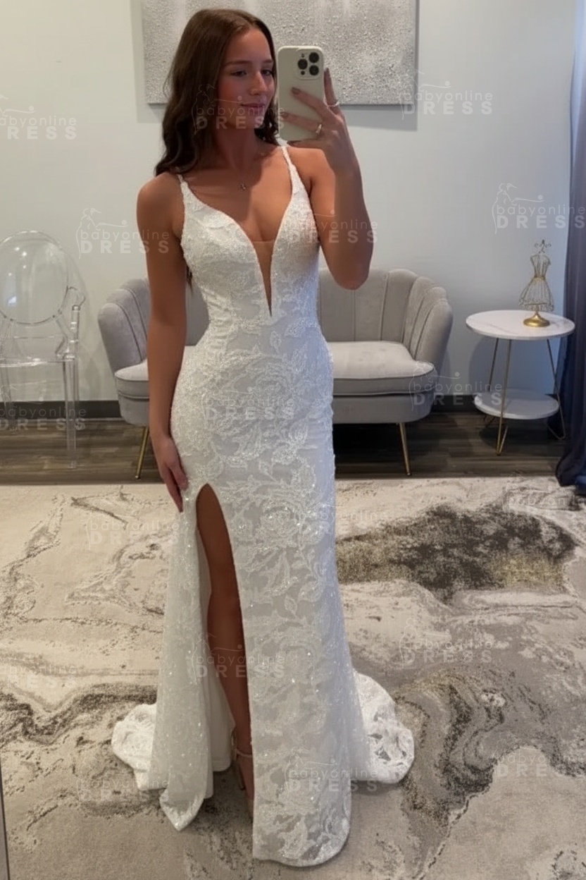 Sexy Glitter Black Prom Dress High Split Prom Dress Sleeveless