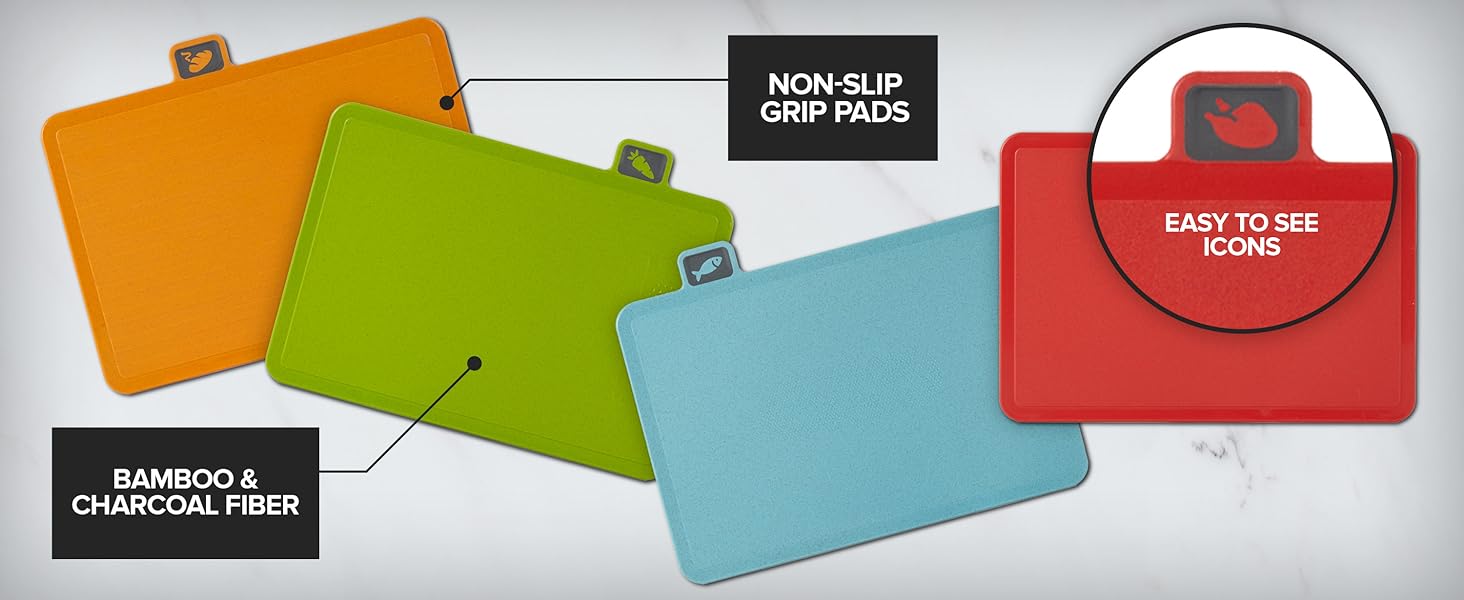 color coded cutting boards