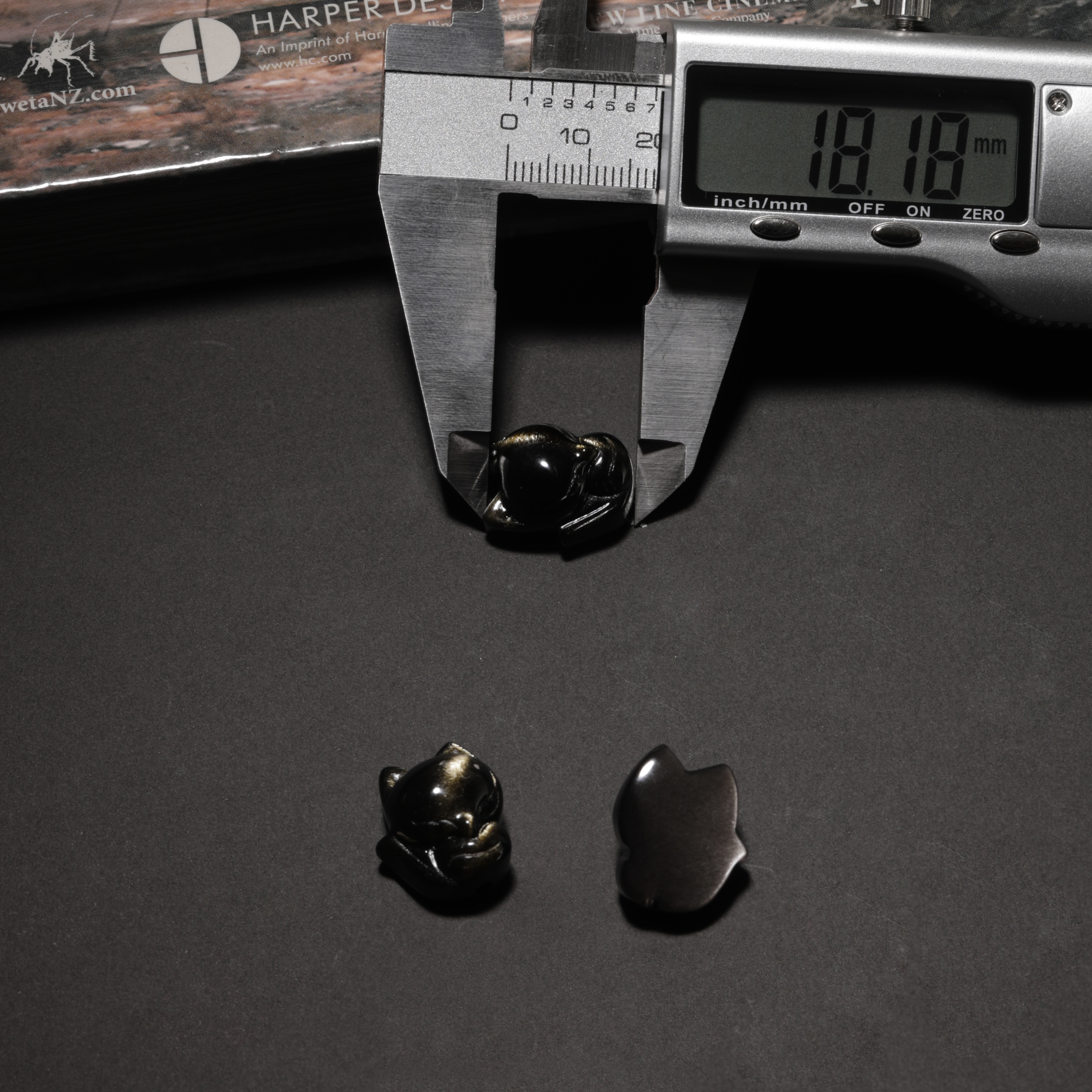 Obsidian Pendant & Bracelets Charms