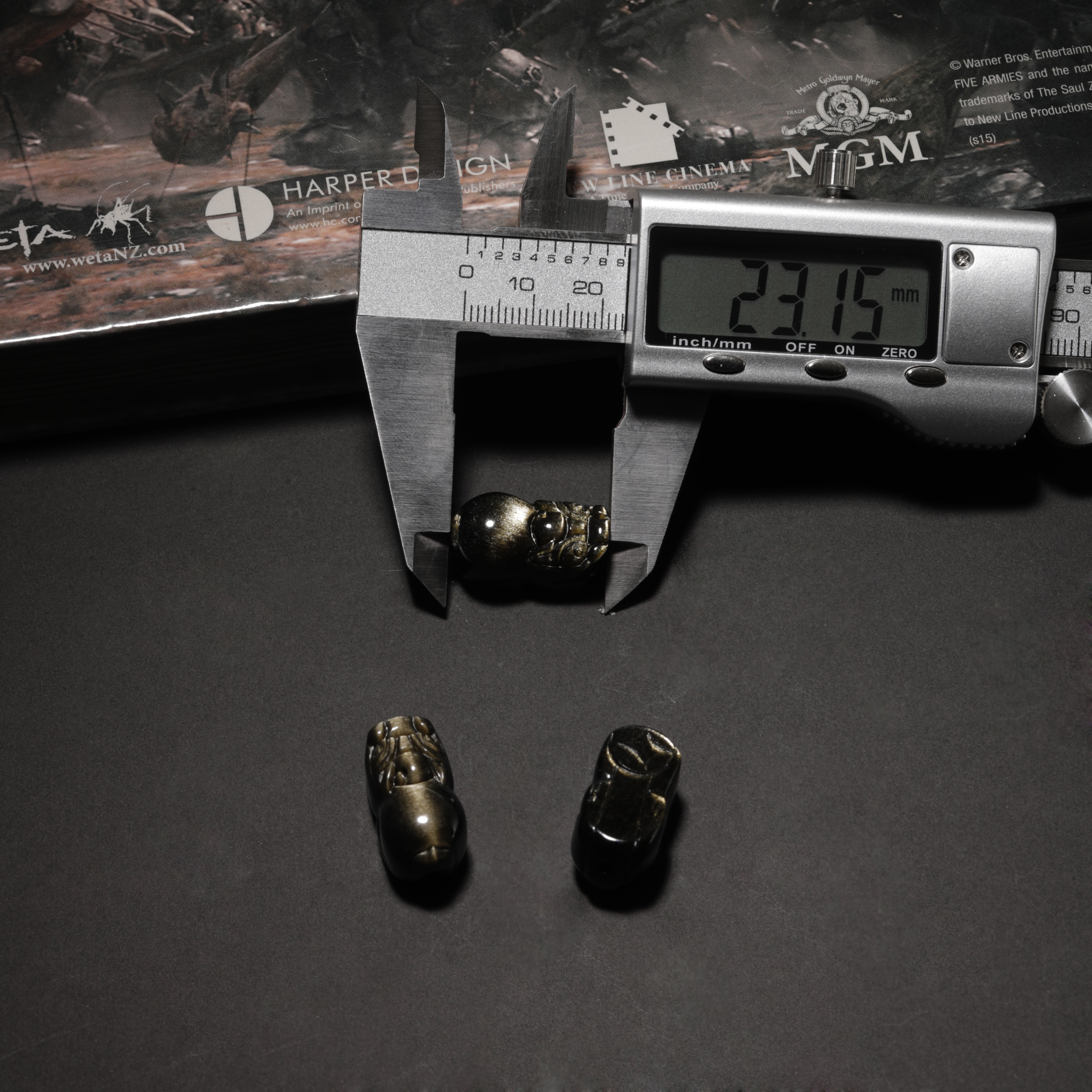 Obsidian Pendant & Bracelets Charms