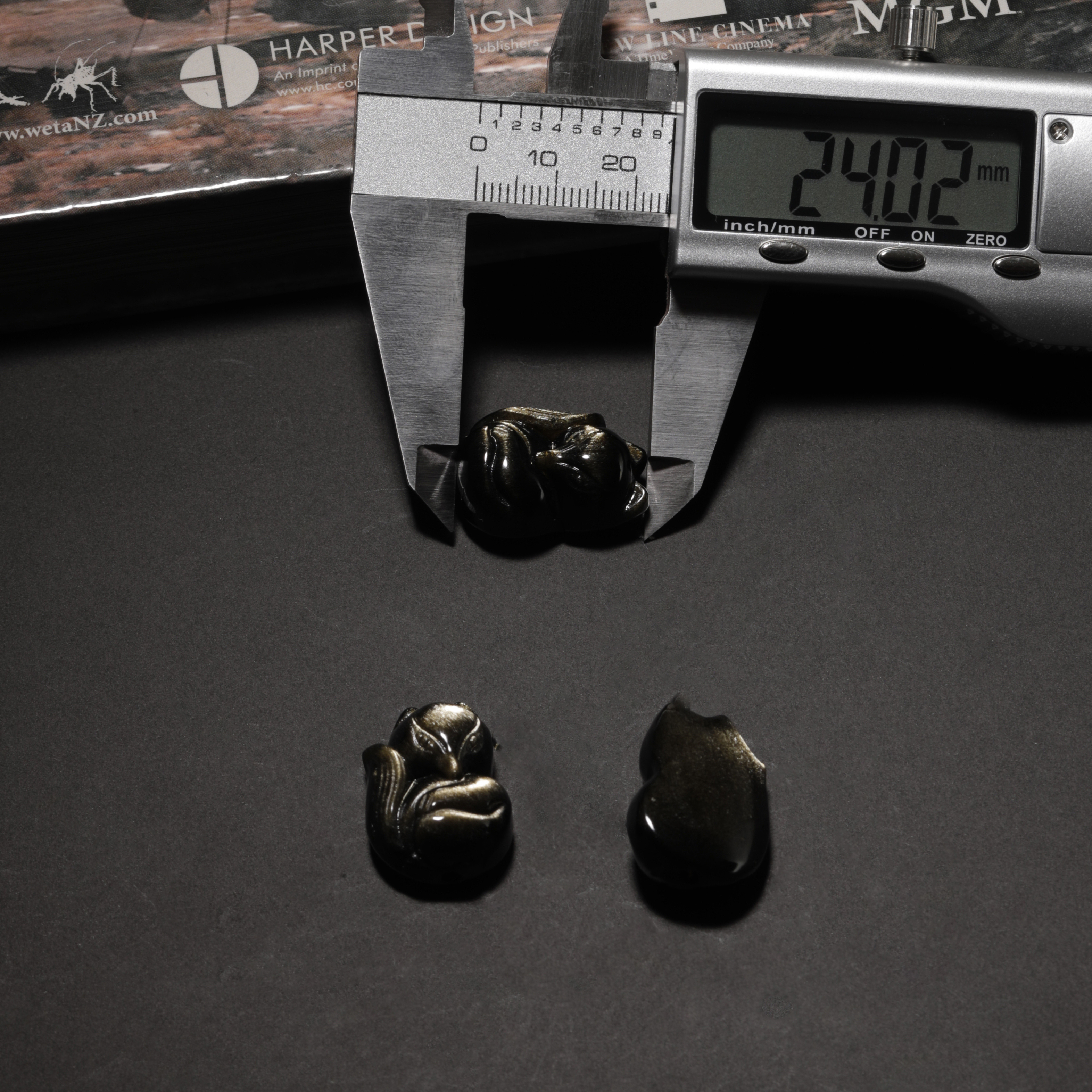 Obsidian Pendant & Bracelets Charms