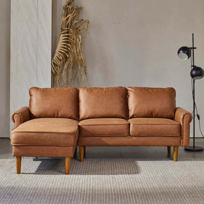 Living Room 81.50" Wide Sectional Chaise Sofa, L-Shaped Couch