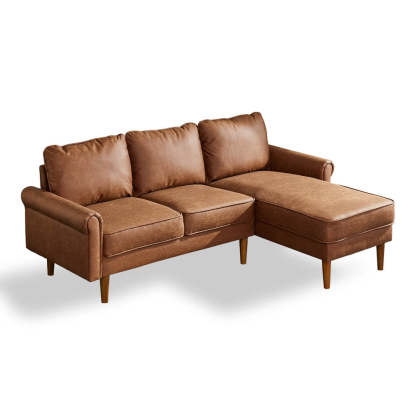 Living Room 81.50" Wide Sectional Chaise Sofa, L-Shaped Couch