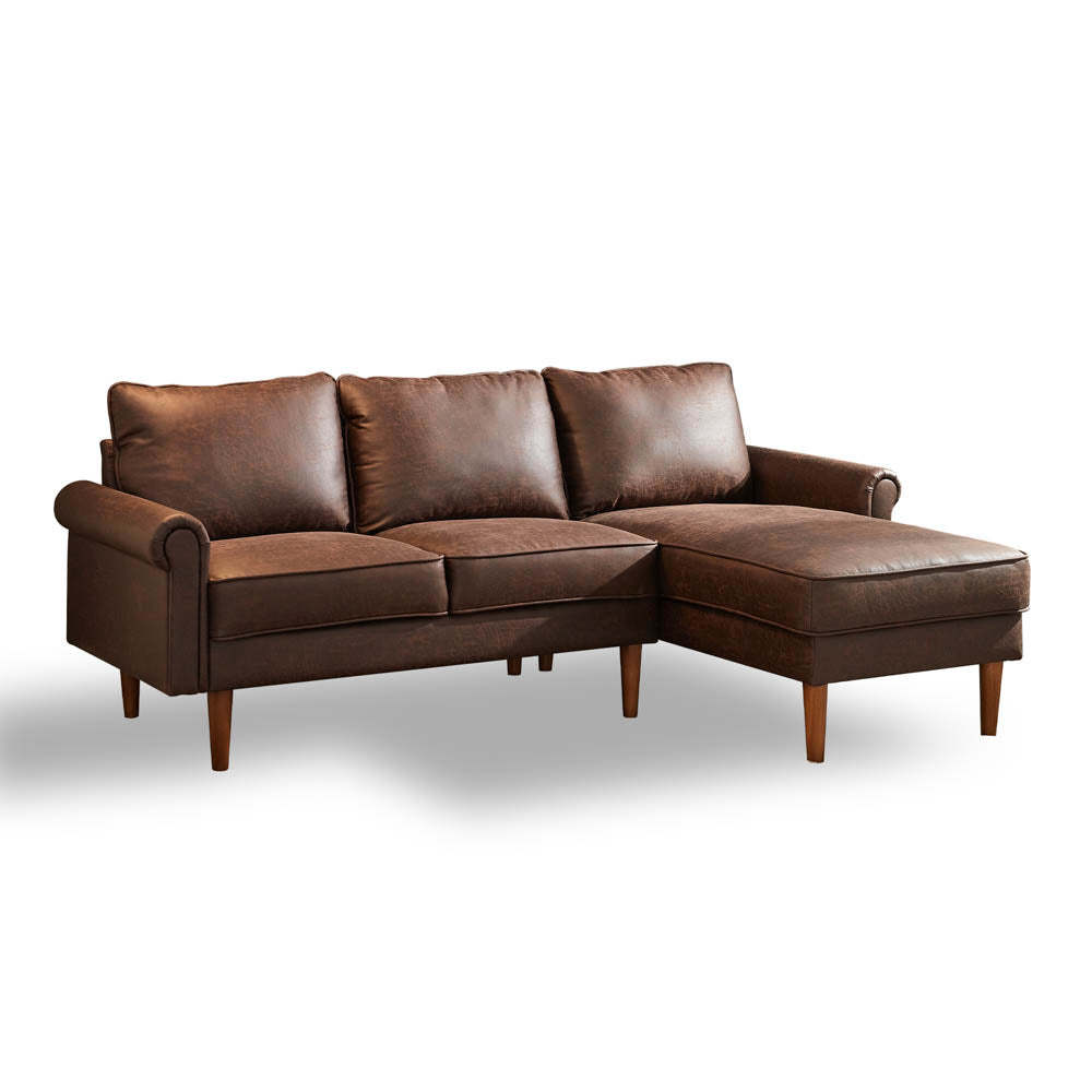 Living Room 81.50" Wide Sectional Chaise Sofa, L-Shaped Couch