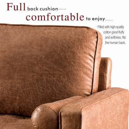 83.07'' Mid Century Sectional Chaise Sofa, L-Shaped Couch