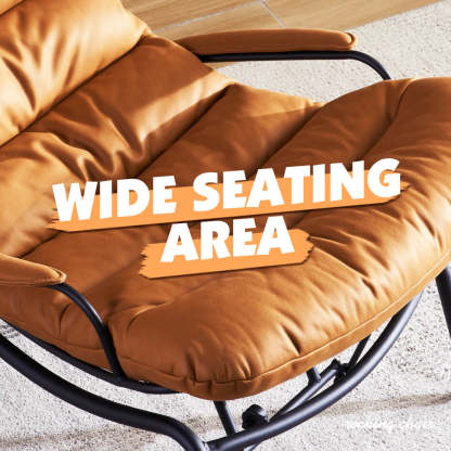 Rocking Chair with Ottoman, Multi-Color, 110° Recliner