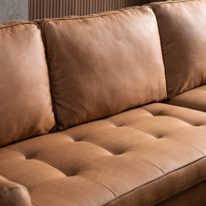 83.07'' Mid Century Sectional Chaise Sofa, L-Shaped Couch