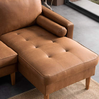 83.07'' Mid Century Sectional Chaise Sofa, L-Shaped Couch