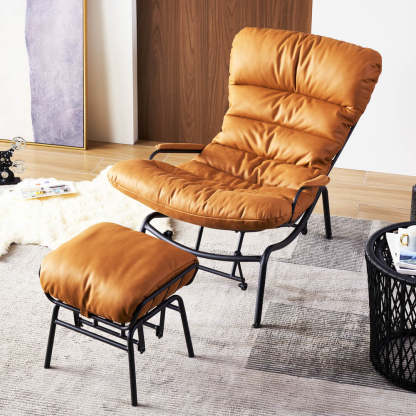 Rocking Chair with Ottoman, Multi-Color, 110° Recliner