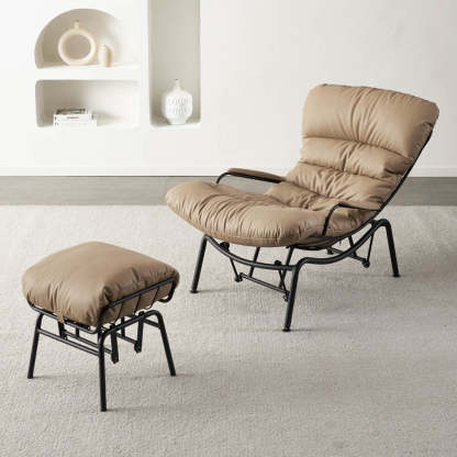 Rocking Chair with Ottoman, Multi-Color, 110° Recliner