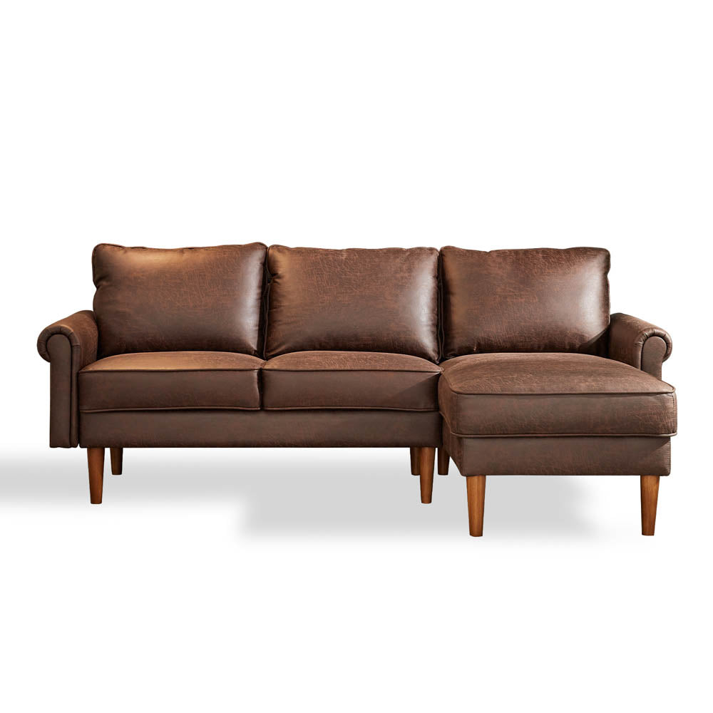 Living Room 81.50" Wide Sectional Chaise Sofa, L-Shaped Couch