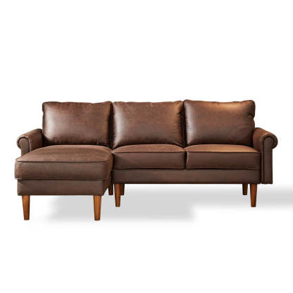 Living Room 81.50" Wide Sectional Chaise Sofa, L-Shaped Couch