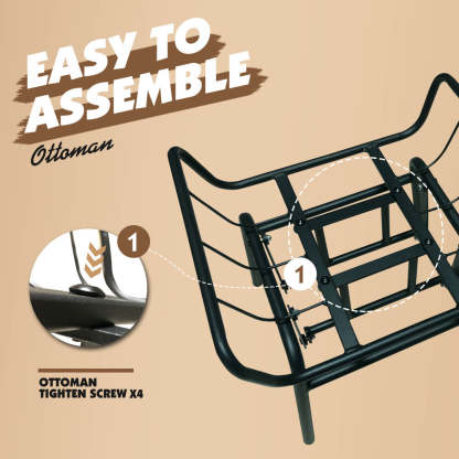 Rocking Chair with Ottoman, Multi-Color, 110° Recliner