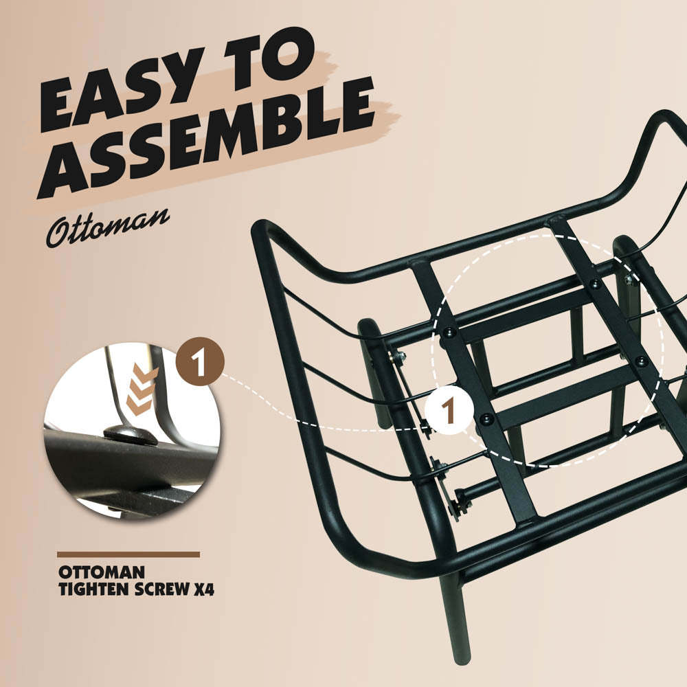 Rocking Chair with Ottoman, Multi-Color, 110° Recliner