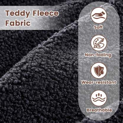 80" Small L Shape Sofa, Teddy Velvet Fabric