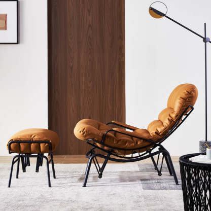 Rocking Chair with Ottoman, Multi-Color, 110° Recliner