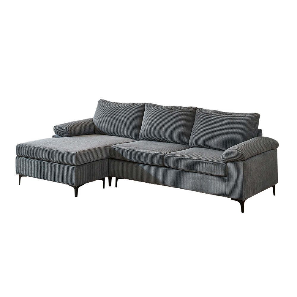 Living Room Sofa Reversible Chaise 100.40" Wide with Ottoman