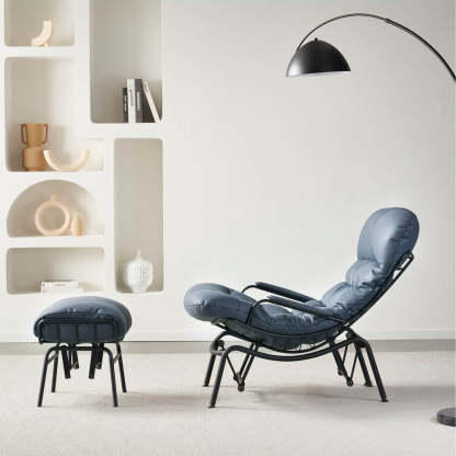 Rocking Chair with Ottoman, Multi-Color, 110° Recliner
