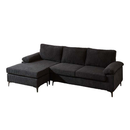 Living Room Sofa Reversible Chaise 100.40" Wide with Ottoman
