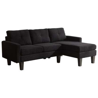 80" Small L Shape Sofa, Teddy Velvet Fabric