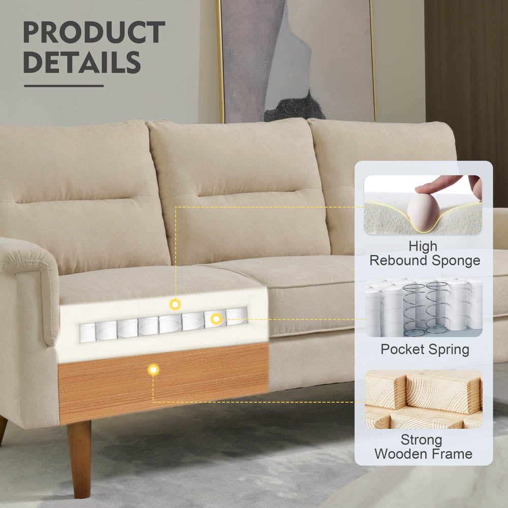 Living Room 71.65'' Wide 3-Seats Sofa Multiple Colour