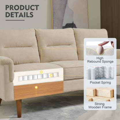 Living Room 71.65'' Wide 3-Seats Sofa Multiple Colour