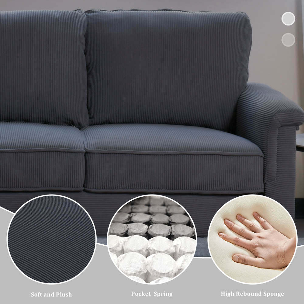 Living Room 71.65'' Wide 3-Seats Sofa Multiple Colour