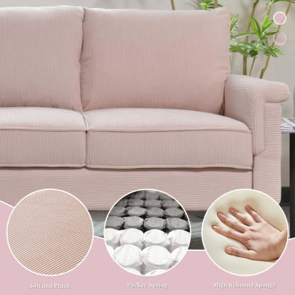 Living Room 71.65'' Wide 3-Seats Sofa Multiple Colour
