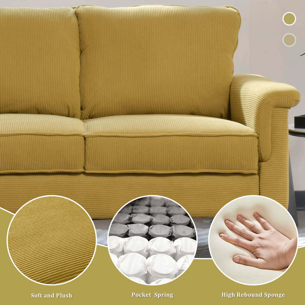Living Room 71.65'' Wide 3-Seats Sofa Multiple Colour