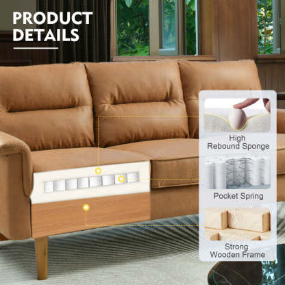 Living Room 71.65'' Wide 3-Seats Sofa Multiple Colour