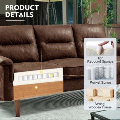 Living Room 71.65'' Wide 3-Seats Sofa Multiple Colour