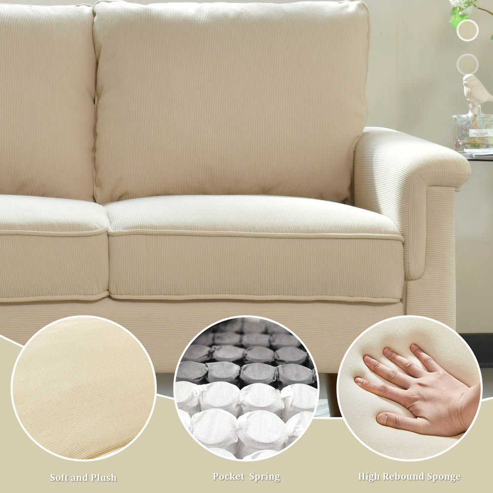 Living Room 71.65'' Wide 3-Seats Sofa Multiple Colour