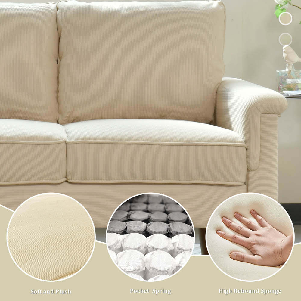 Living Room 71.65'' Wide 3-Seats Sofa Multiple Colour