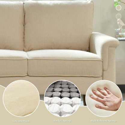 Living Room 71.65'' Wide 3-Seats Sofa Multiple Colour