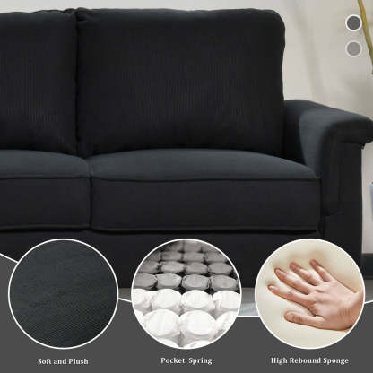 Living Room 71.65'' Wide 3-Seats Sofa Multiple Colour