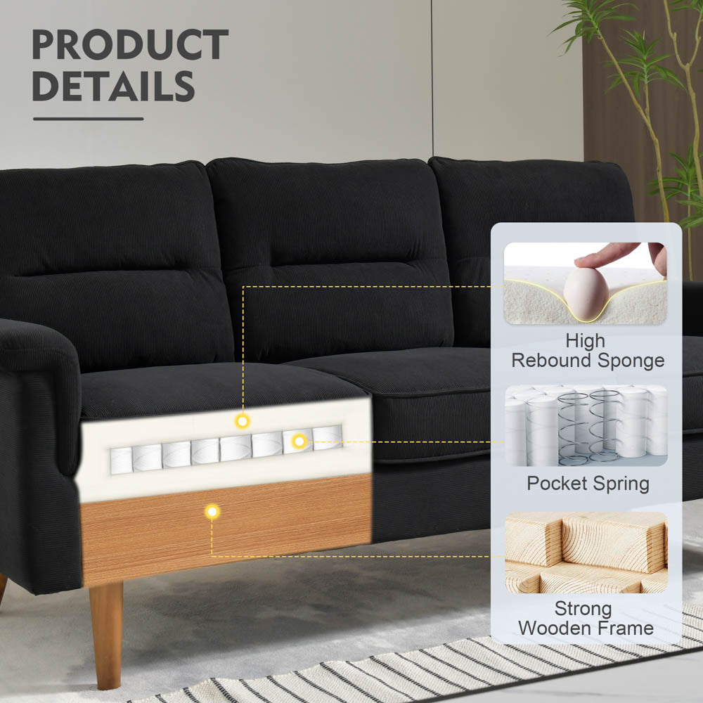 Living Room 71.65'' Wide 3-Seats Sofa Multiple Colour