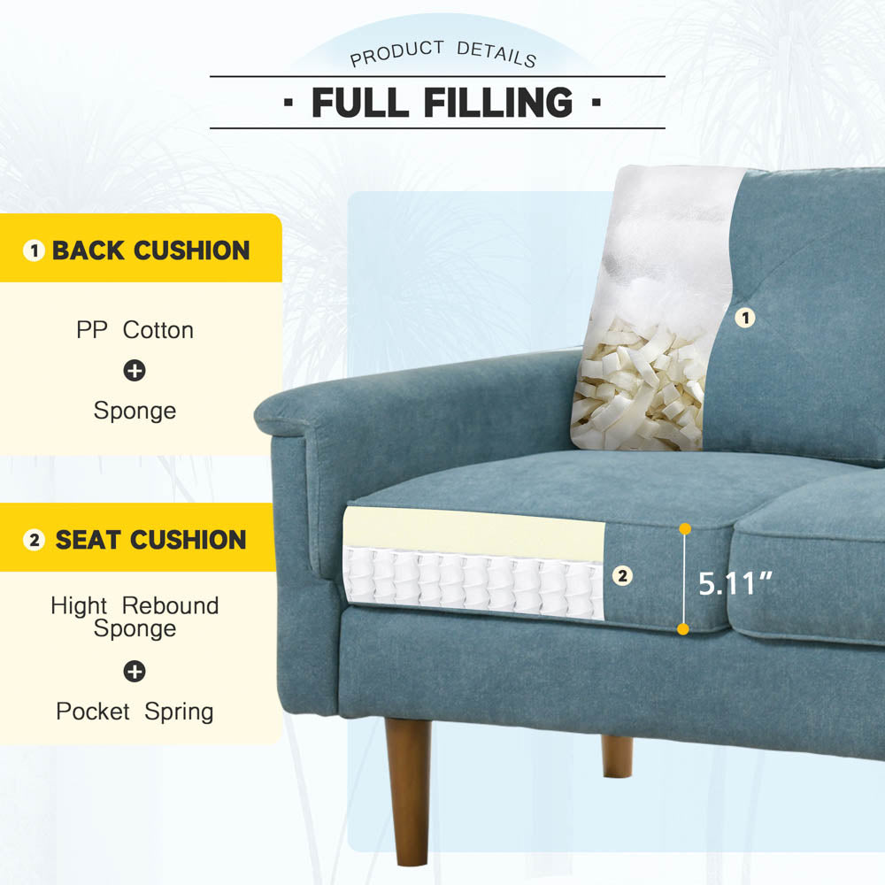 Living Room 71.65'' Wide 3-Seats Sofa Multiple Colour