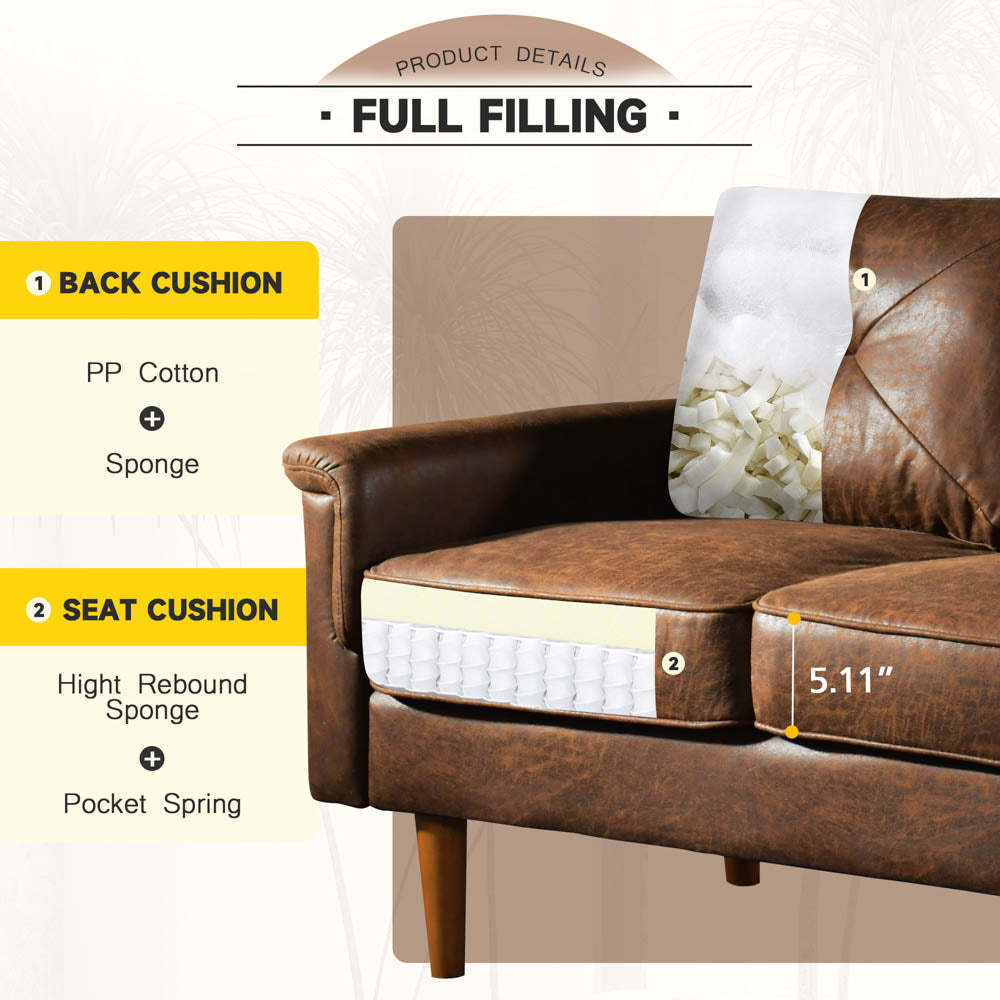 Living Room 71.65'' Wide 3-Seats Sofa Multiple Colour