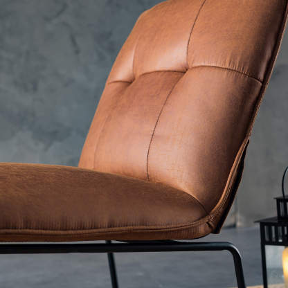 Living Room 25.2'' Wide Armless Accent Chair with Metal Frame